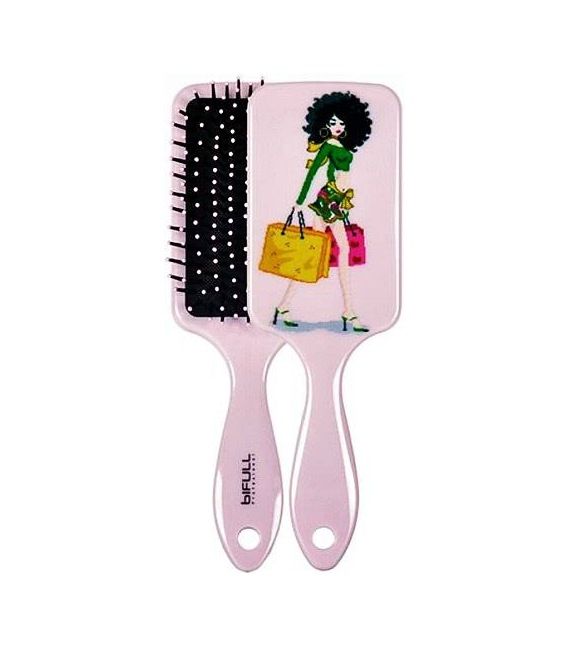 Cepillo Raqueta "afro girl" Bifull