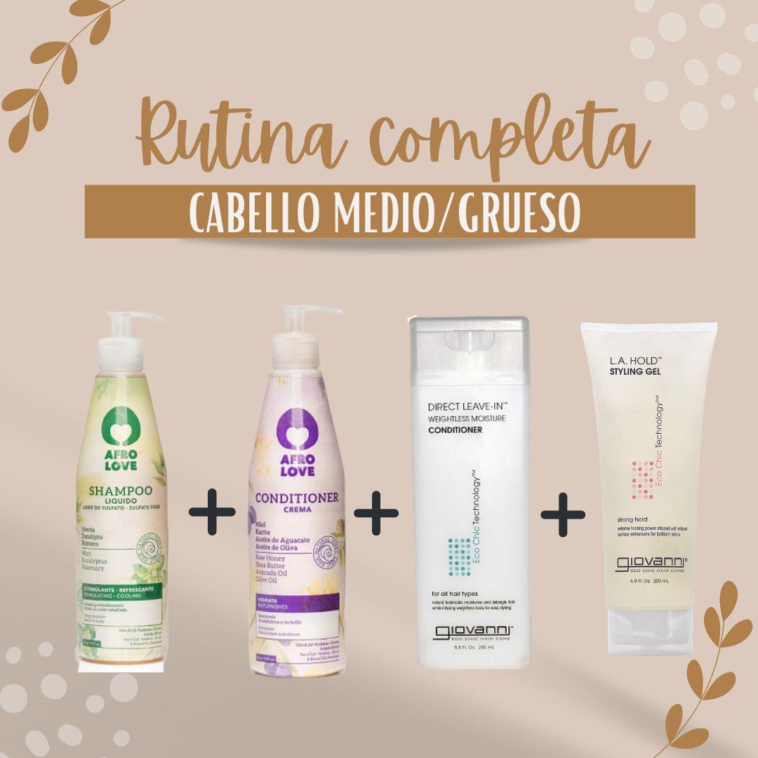 Rutina  CABELLO MEDIO /GRUESO